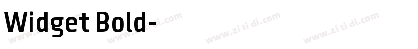 Widget Bold字体转换